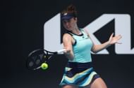Linda Noskova at the 2024 Australian Open.